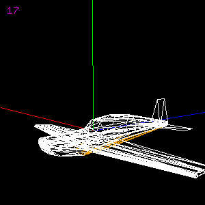 Plane wireframed